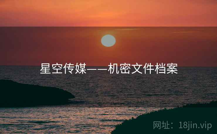 星空传媒——机密文件档案 星空传媒——机密文件档案