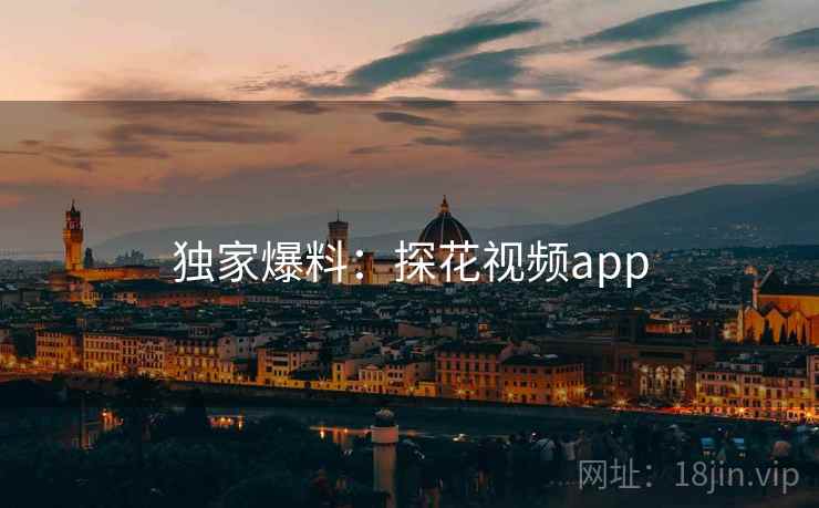 独家爆料:探花视频app 独家爆料:探花视频app