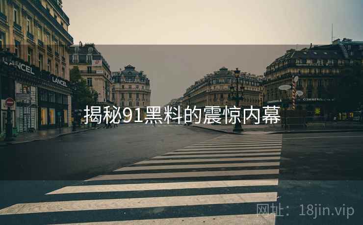 揭秘91黑料的震惊内幕